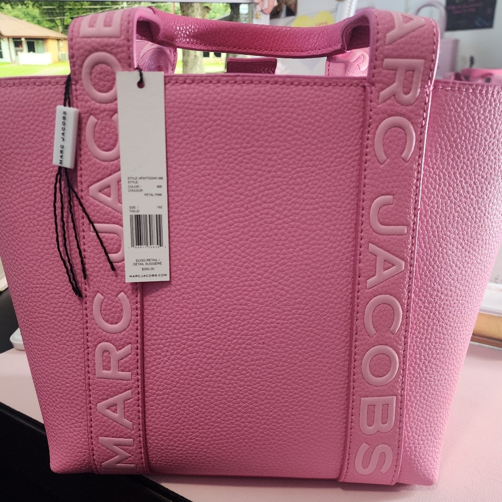 Marc Jacobs Pink Logo Tote